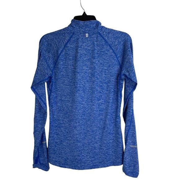 Nike Dri-Fit Element Half Zip Long Sleeve Running Top Heather Blue Size S - Picture 3 of 10